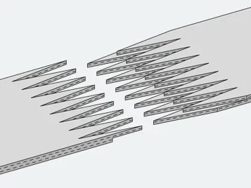 Stepped z-splice