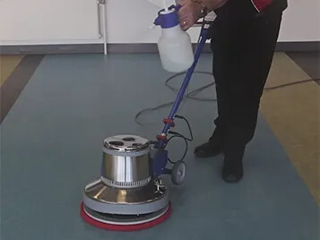 Marmoleum Spray Burnishing