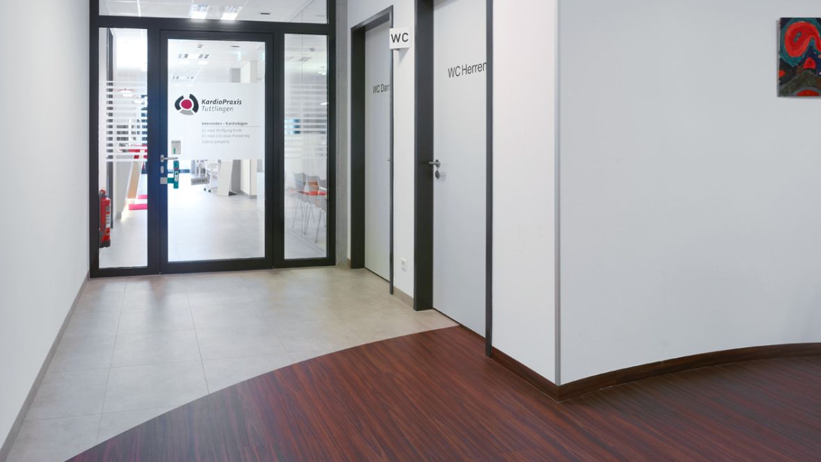 Marmoleum flooring in Doctors office in Tuttlingen Marmoleum flooring in Doctors office in Tuttlingen