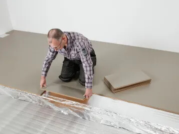 Marmoleum Click installation