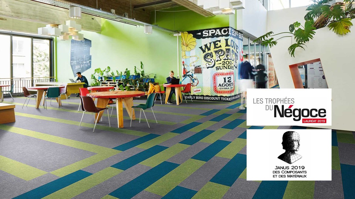Revêtement de sol textile floqué, Trophées du négoce & Janus | Forbo Flooring Systems