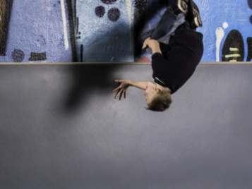 onto the wall