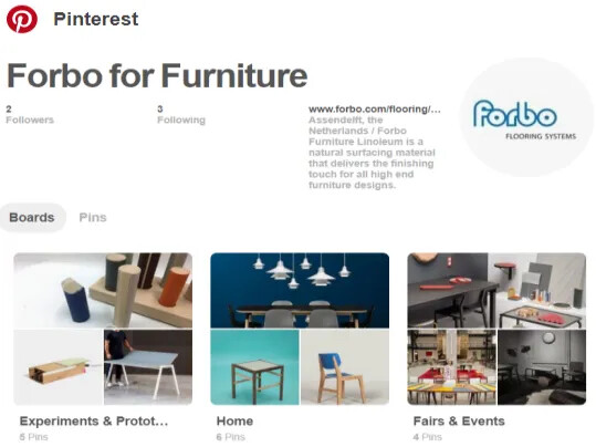 Pinterest page INT  